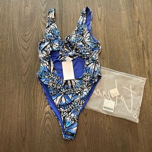 NWT Toluca Nicola Midi One Piece Swimsuit Adonis Size S